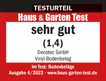 Testurteil Haus & Garten Test: sehr gut (1,4)